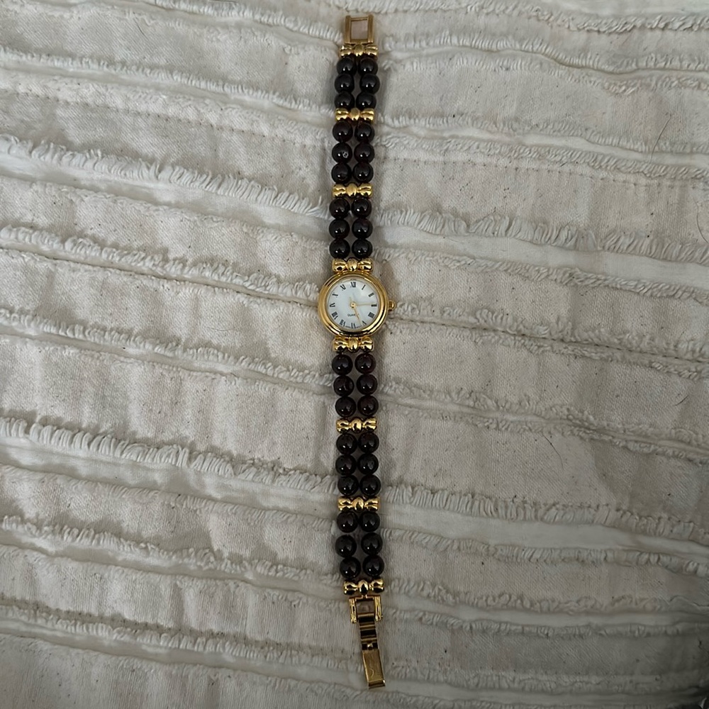 Tortoise Brown & Gold Quartz Watch